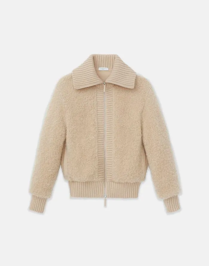 Ready To Wear Camel HairSilk Boucl Collared Cardigan Natural Lafayette 148 New York Sweaters and Knits Ready To Wear Camel HairSilk Boucl Collared Cardigan Natural Lafayette 148 New York Sweaters and Knits
