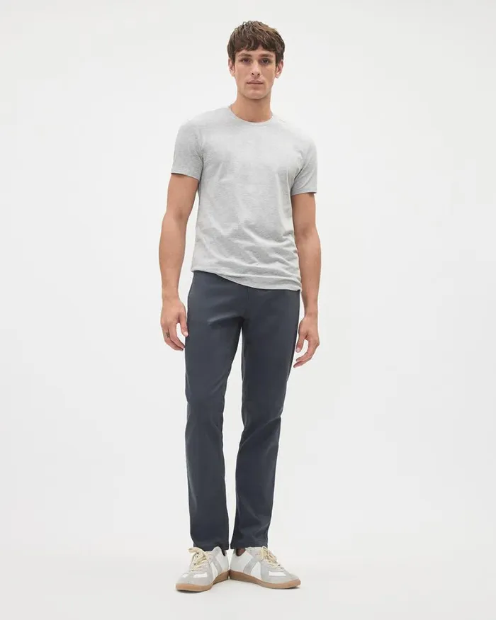 RWandCO TShirts Supima Cotton R CrewNeck TShirt Light Grey 8211 Men