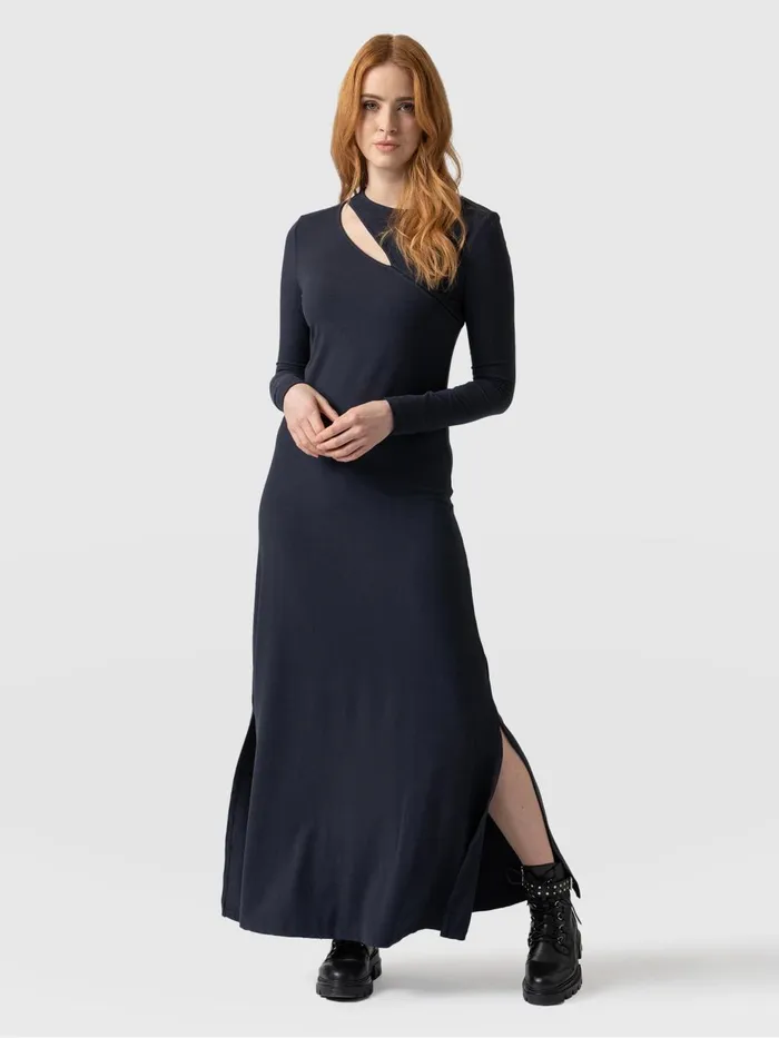 Saint And Sofia Dresses Women Reveal Viscose Runway Dress 8211 Navy Navy