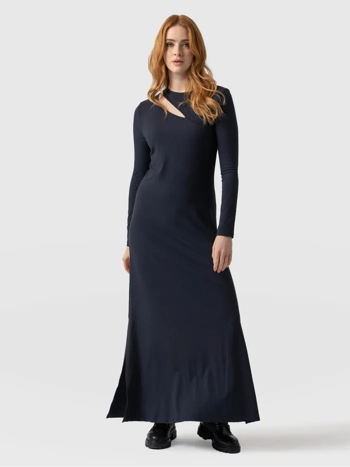 Saint And Sofia Dresses Women Reveal Viscose Runway Dress 8211 Navy Navy