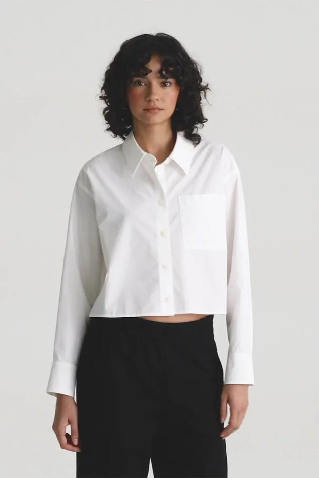 SHOP Trina Turk ALL TOPS AG AUBREY WHITE LONG SLEEVE BUTTONUP SHIRT