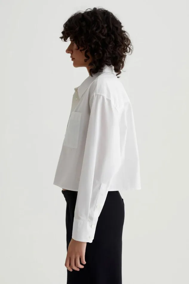 SHOP Trina Turk ALL TOPS AG AUBREY WHITE LONG SLEEVE BUTTONUP SHIRT