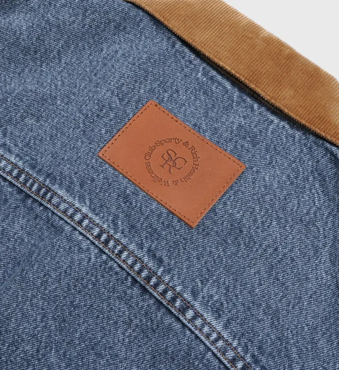 Sporty and Rich Jackets Women Denim Jacket 8211 Medium Blue