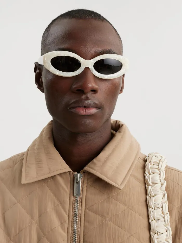 Sunglasses WomenMen Holzweiler Lotta Frame White Mix