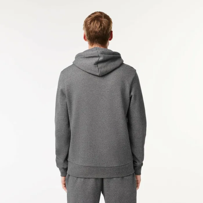 Sweaters and Sweatshirts Men Lacoste Men039s Classic Fit Cotton Blend Hoodie Dark Grey E8g