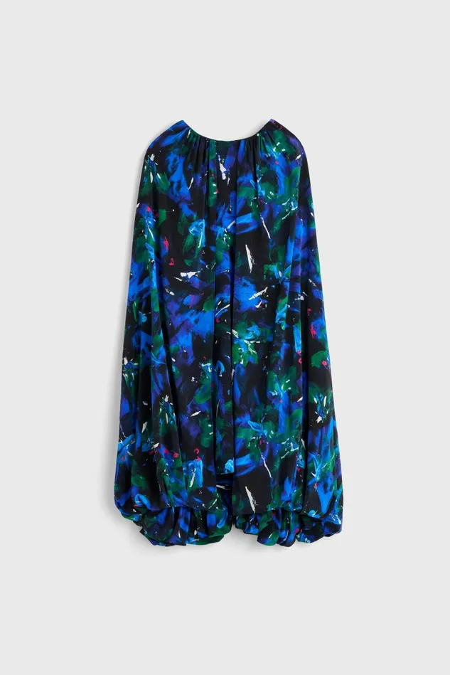 Virginie Floral Dress Black Cobalt Women Rodebjer Dresses and Caftans