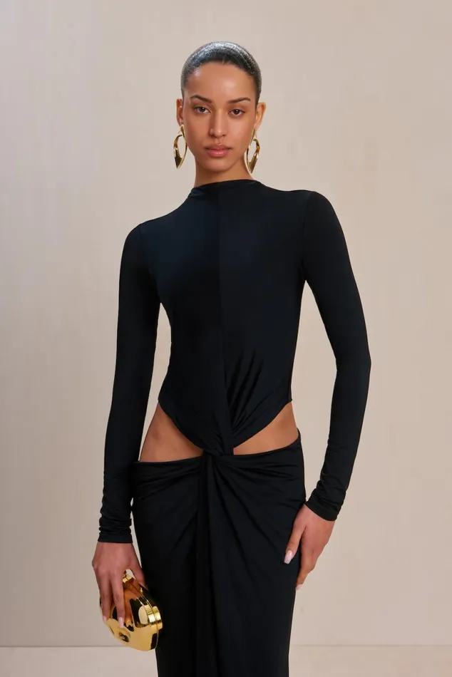 Women Cult Gaia Dresses KERI GOWN 8211 BLACK Women Cult Gaia Dresses KERI GOWN 8211 BLACK