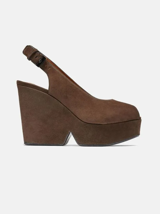 Women DYLAN Suede Brown Clergerie Wedges