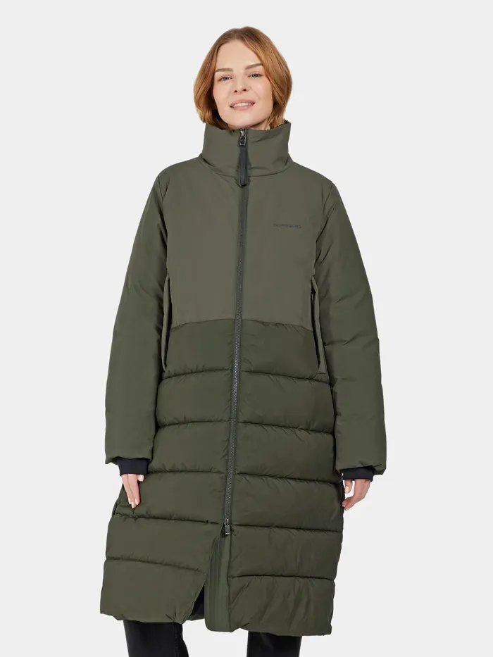 Women Fabiola Parka Deep Green Didriksons Autumn Jackets