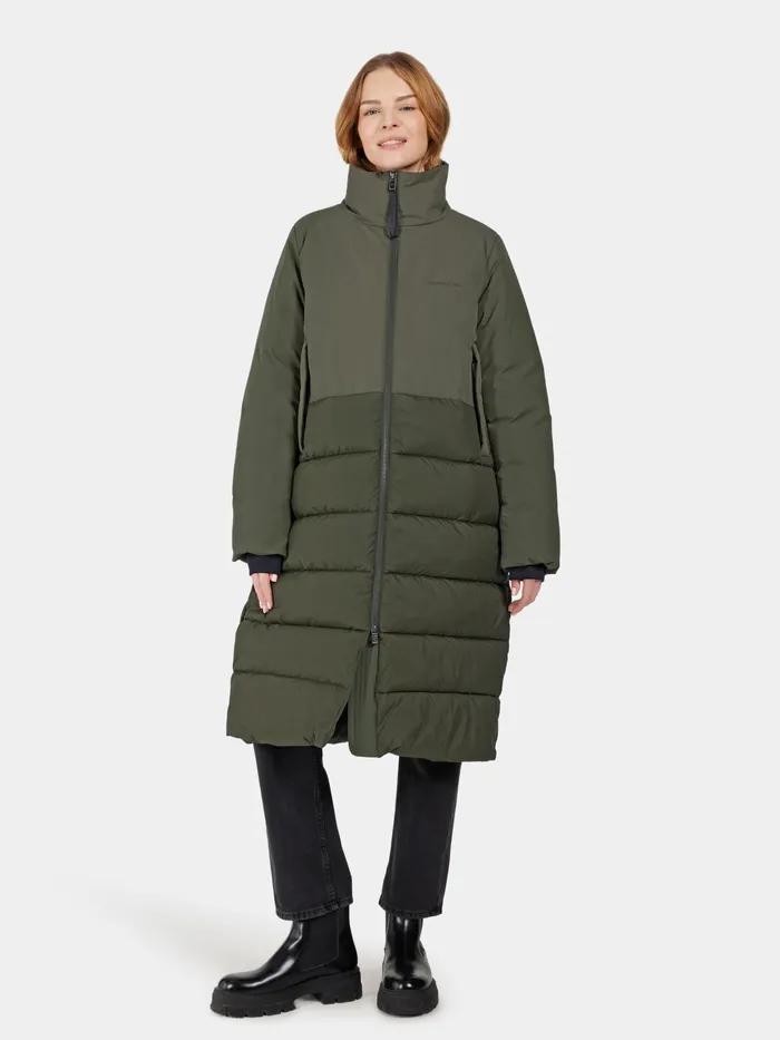 Women Fabiola Parka Deep Green Didriksons Autumn Jackets