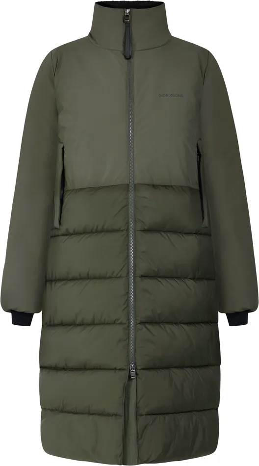 Women Fabiola Parka Deep Green Didriksons Autumn Jackets