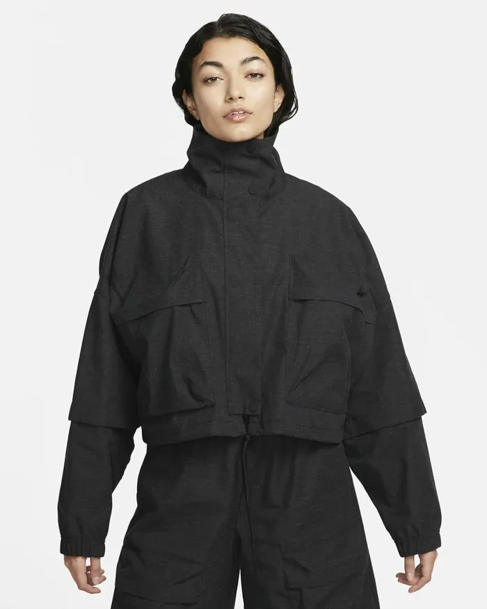 Women Nike All Clothing Sportswear Tech Pack Black Heatherblack