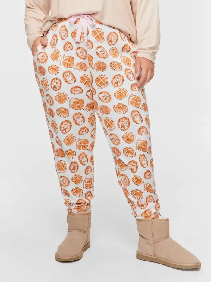 Women PA Plus Cute Buns Waffle Easy Pj Pant Multi Peter Alexander Online Only Styles