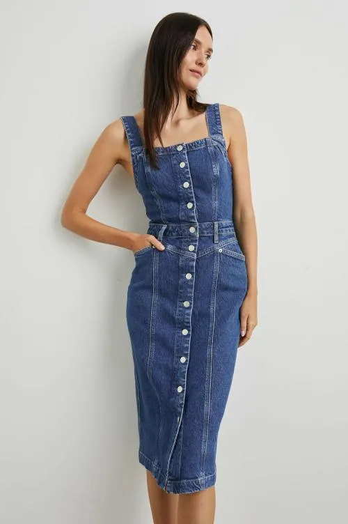 Women Rails Denim Malibu Dress Mazarine