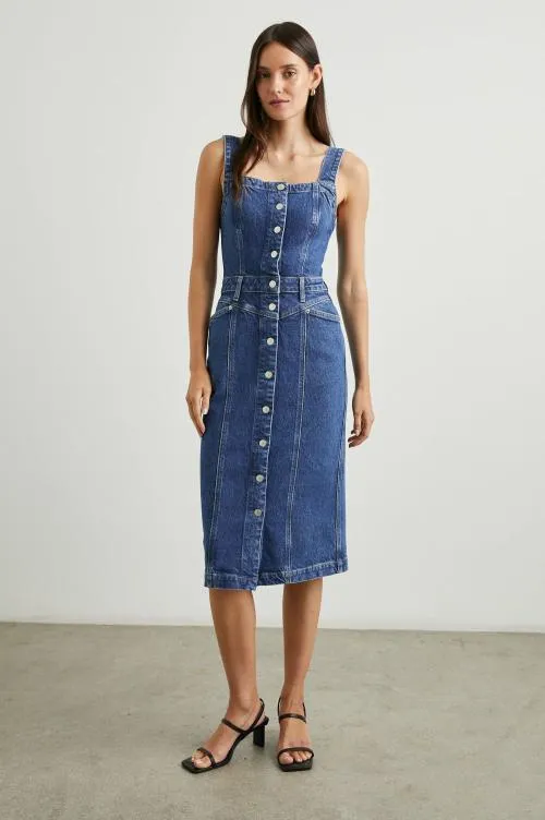Women Rails Denim Malibu Dress Mazarine Women Rails Denim Malibu Dress Mazarine