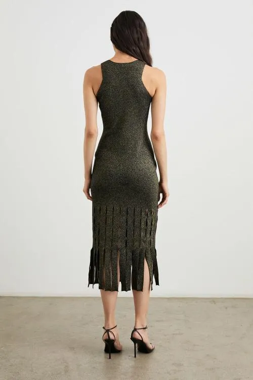 Women Rails Dresses and Rompers Kaia Dress Gold Lurex Women Rails Dresses and Rompers Kaia Dress Gold Lurex