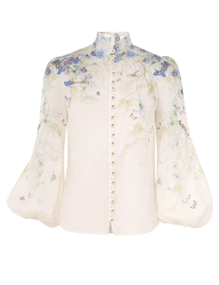 Zimmermann Clothing Harmony Blouse Citrus Butterflies 8211 Women