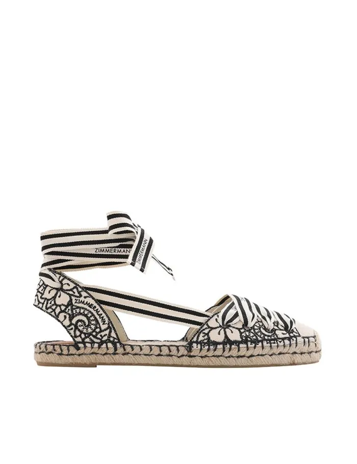 Zimmermann Sandals Zimmermann Sol Espadrille Onyx 8211 Women