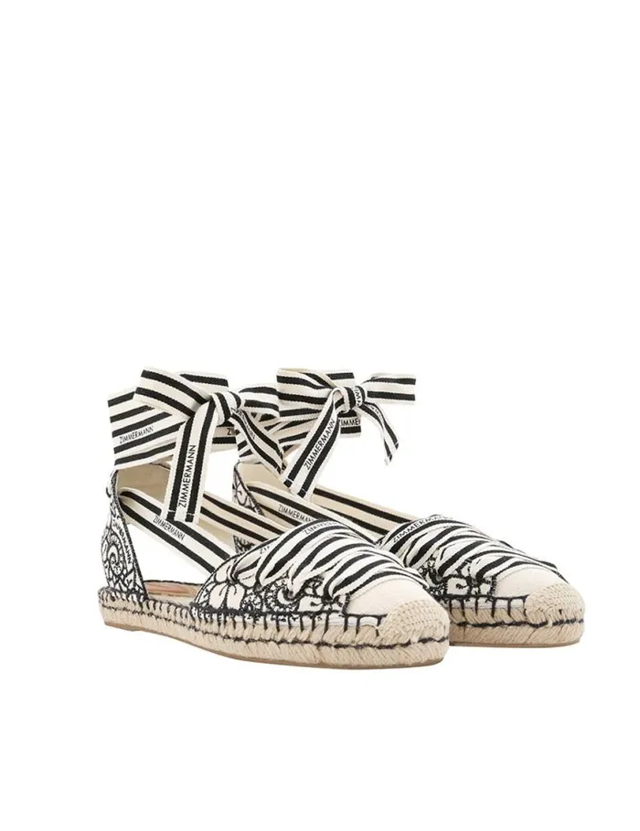 Zimmermann Sandals Zimmermann Sol Espadrille Onyx 8211 Women