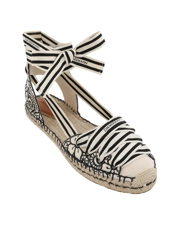 Zimmermann Sandals Zimmermann Sol Espadrille Onyx 8211 Women