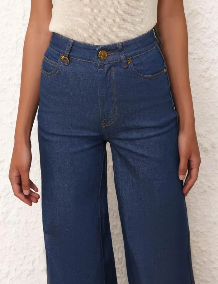 Zimmermann Shorts and Pants Matchmaker Palazzo Jean Railway Blue 8211 Women