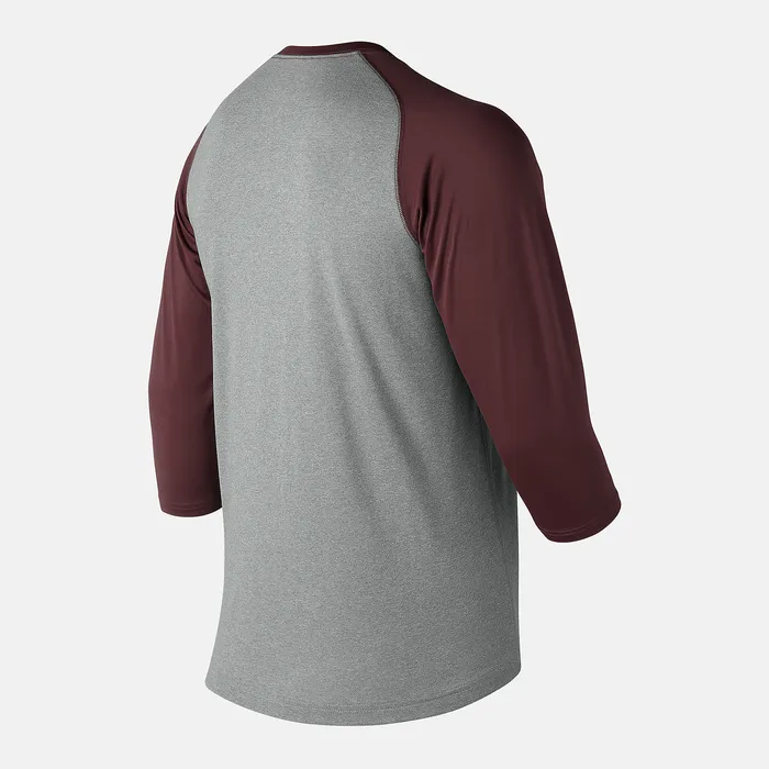 34 Baseball Raglan Top TEAM MAROON Men Shirts New Balance