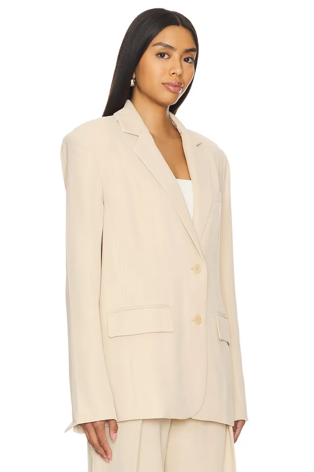 Abbey Blazer Beige Neutral Women Lovers and Friends Jackets and Coats Abbey Blazer Beige Neutral Women Lovers and Friends Jackets and Coats