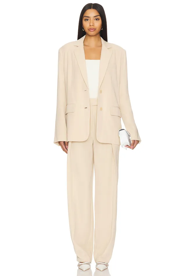 Abbey Blazer Beige Neutral Women Lovers and Friends Jackets and Coats Abbey Blazer Beige Neutral Women Lovers and Friends Jackets and Coats
