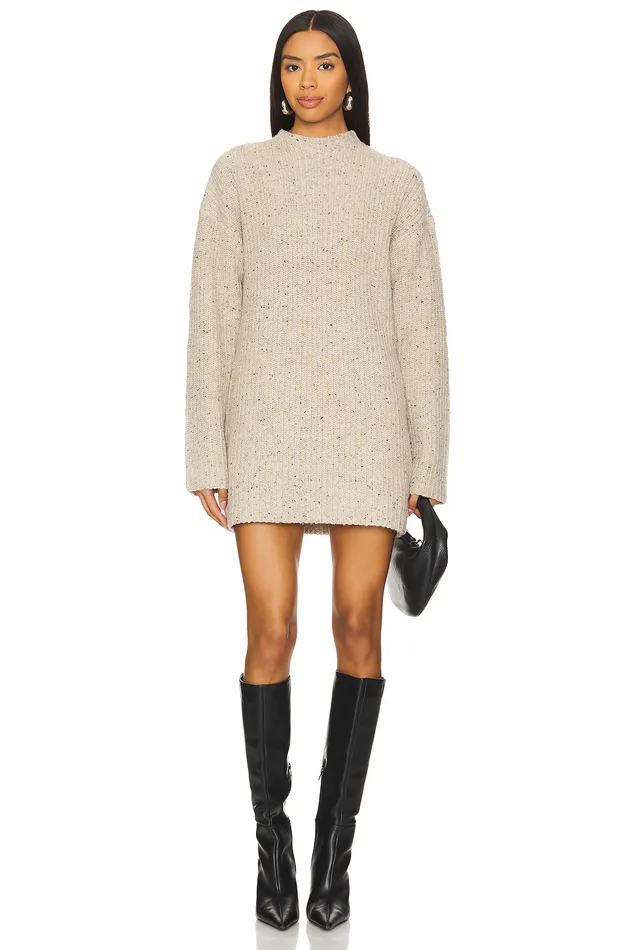 Abra Sweater Dress Beige Women Lovers and Friends Sweaters and Knits