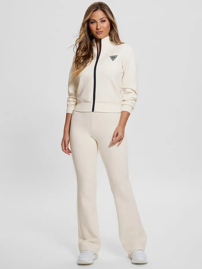 Activewear GUESS Women Eco Ann Scuba Long Pants Ocean Salt