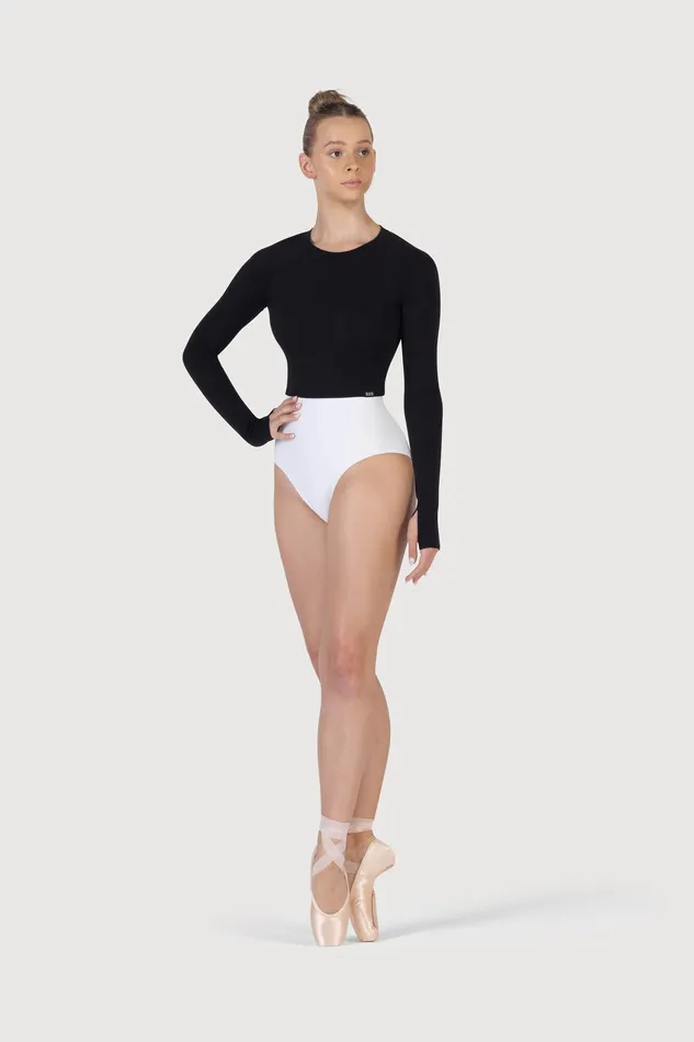 Adult Bloch Ladies Saoirse Soft Twist Back Top Black Tops