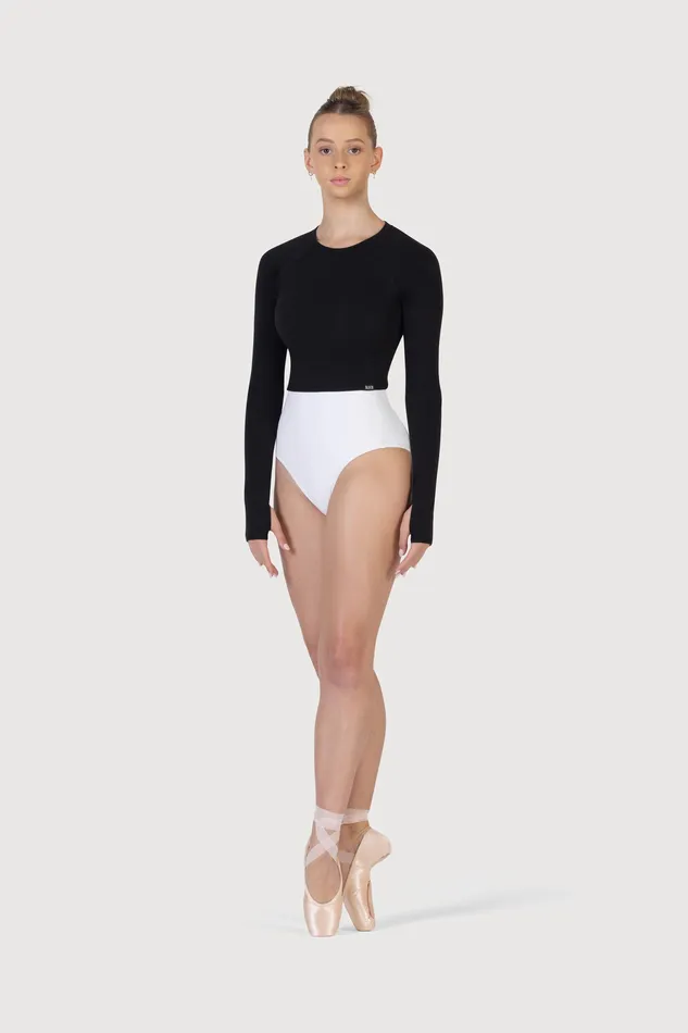 Adult Bloch Ladies Saoirse Soft Twist Back Top Black Tops
