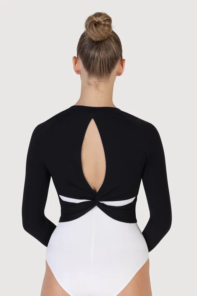 Adult Bloch Ladies Saoirse Soft Twist Back Top Black Tops