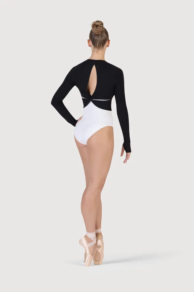Adult Bloch Ladies Saoirse Soft Twist Back Top Black Tops