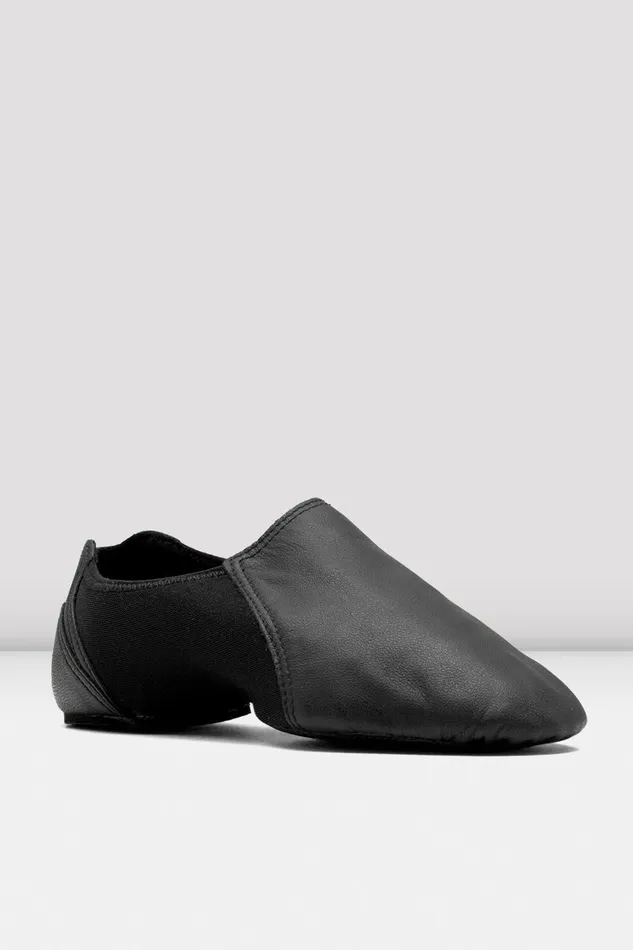 Adult Bloch Ladies Spark Leather and Neoprene Jazz Shoes Black Leather Jazz