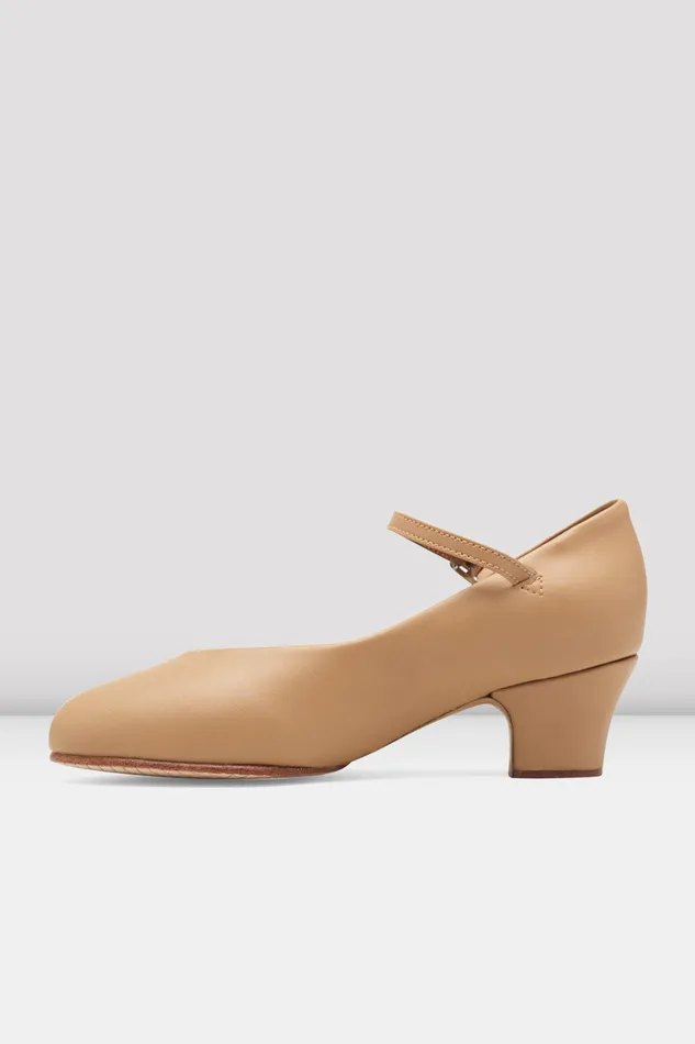 Adult Ladies Diva Character Shoes Tan Synthetic Leather Character Bloch