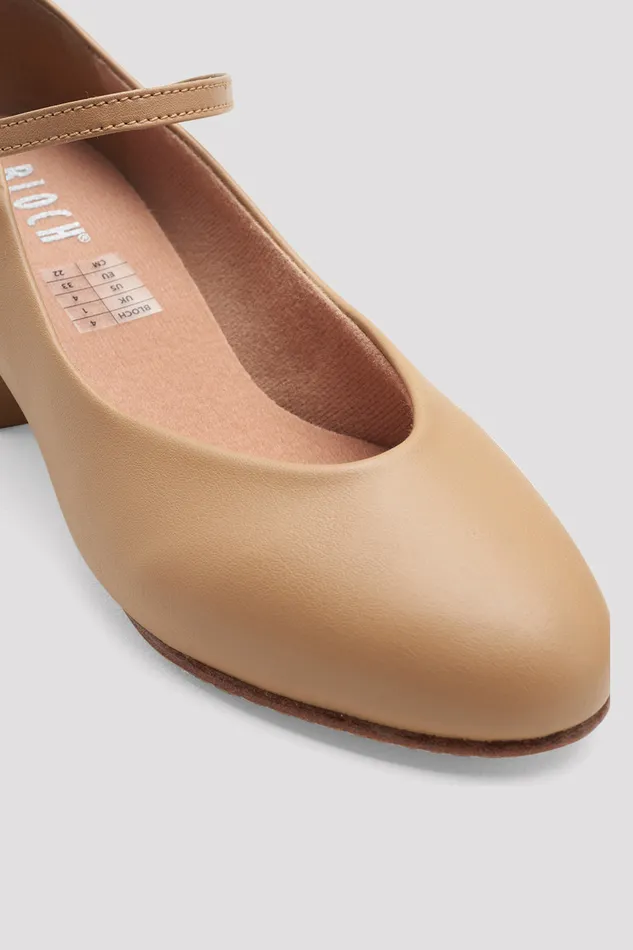 Adult Ladies Diva Character Shoes Tan Synthetic Leather Character Bloch