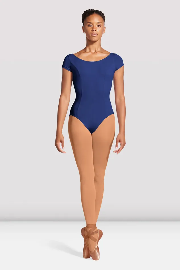 Adult Ladies Mirella Cap Sleeve Princess Seam Leotard Royal Basics Bloch