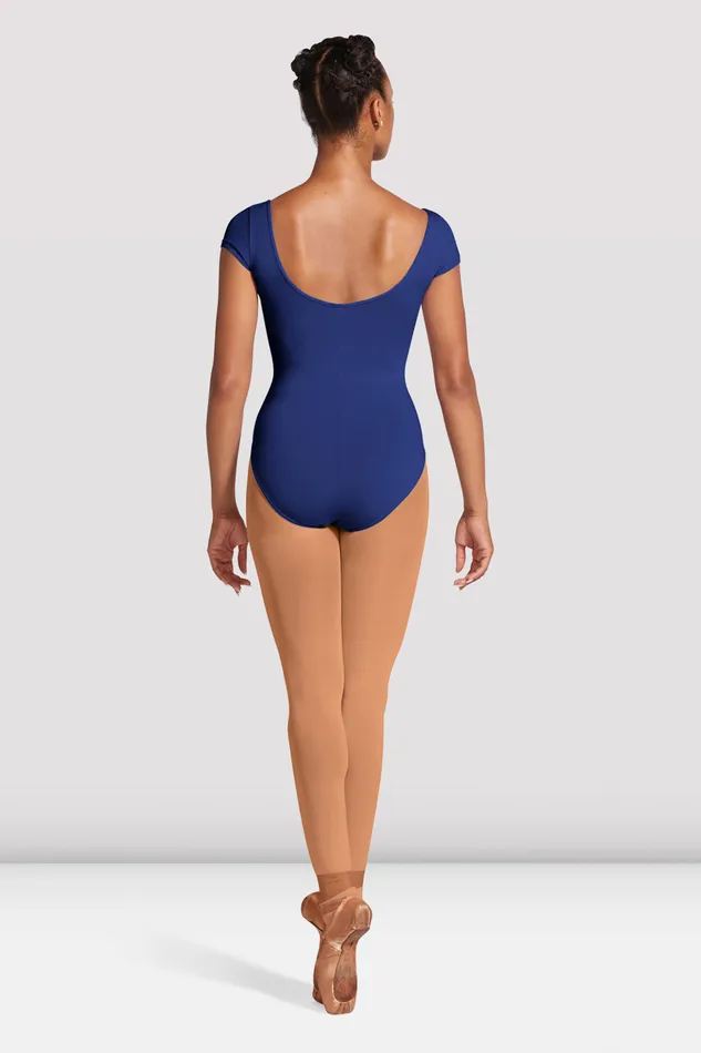 Adult Ladies Mirella Cap Sleeve Princess Seam Leotard Royal Basics Bloch
