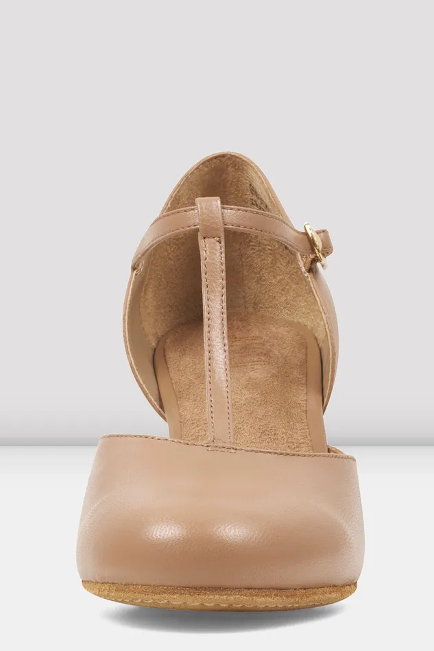 Adult Ladies Split Flex Leather Character Shoes Tan Leather Character Bloch