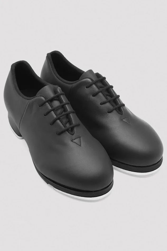 Adult Ladies Sync Tap Leather Tap Shoes Black Leather Tap Bloch