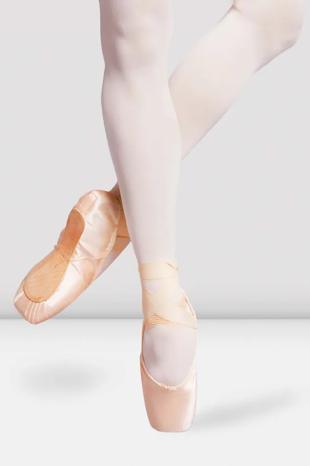 Adult Pointe Bloch Balance Lisse Enhanced Arch Pointe Shoes Pink Satin