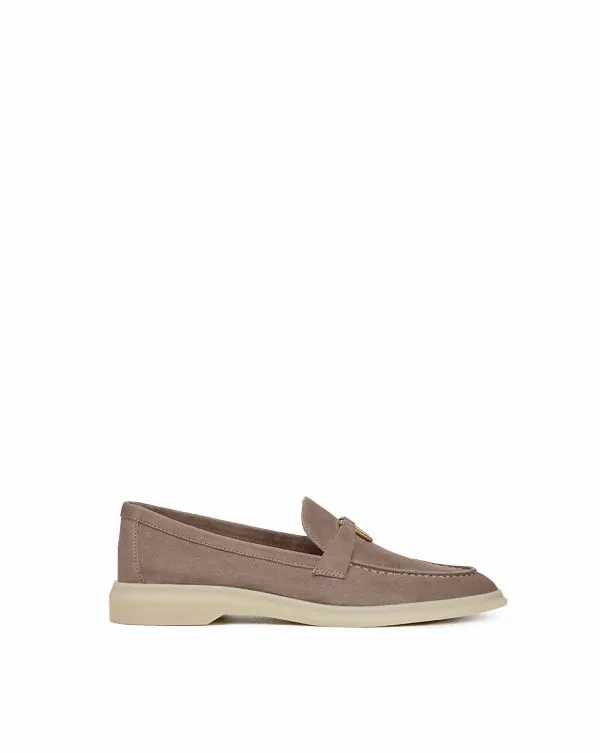Ailey Suede Loafer Taupe Women Veronica Beard Shoes Ailey Suede Loafer Taupe Women Veronica Beard Shoes