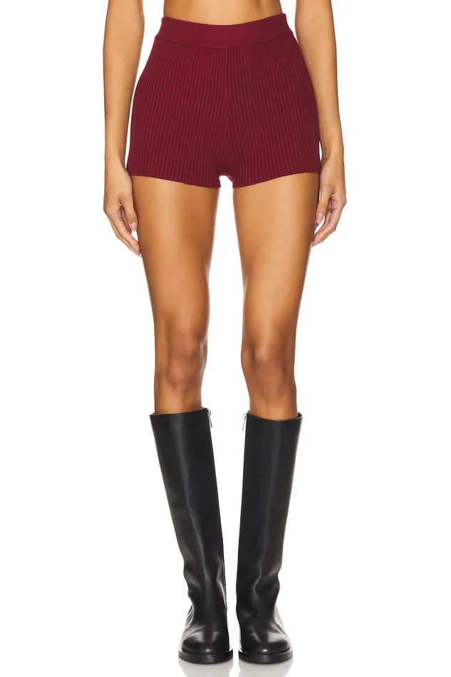 Aine Short Burgundy Women Lovers and Friends Shorts