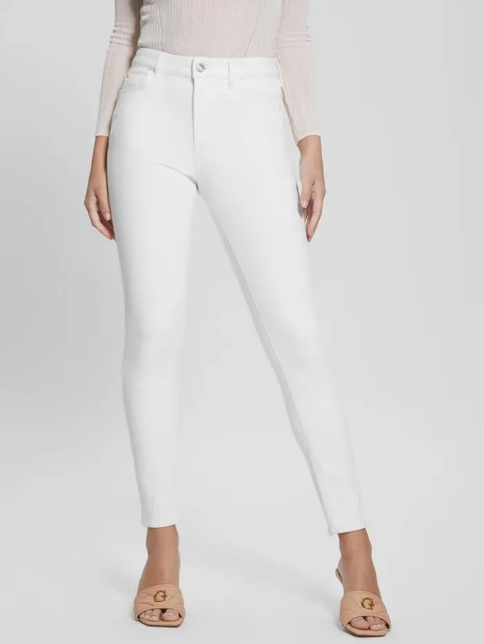 Alpha HighRise Skinny Jeans Pure White Women Jeans and Denim GUESS