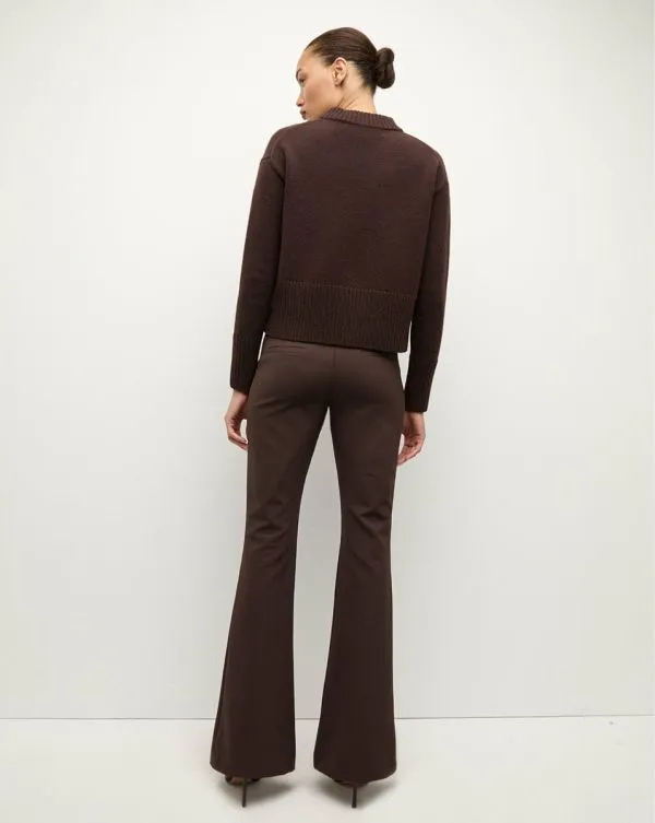Andi Merino Cashmere Sweater Dark Chocolate Women Veronica Beard Sweaters Andi Merino Cashmere Sweater Dark Chocolate Women Veronica Beard Sweaters