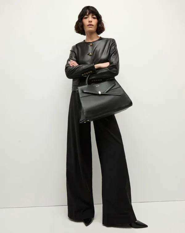 Andrea Leather Jacket Black Women Veronica Beard Jackets and Outerwear Andrea Leather Jacket Black Women Veronica Beard Jackets and Outerwear