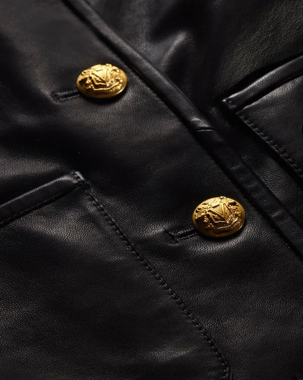 Andrea Leather Jacket Black Women Veronica Beard Jackets and Outerwear Andrea Leather Jacket Black Women Veronica Beard Jackets and Outerwear