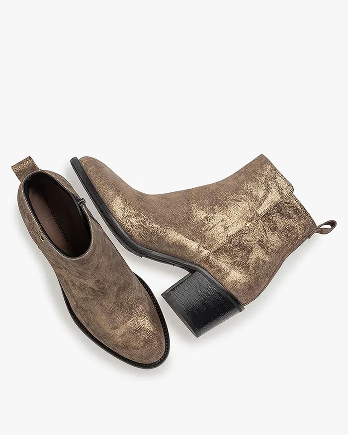 Ankle Boots Women Floris Van Bommel Chiusi 0205 Suede