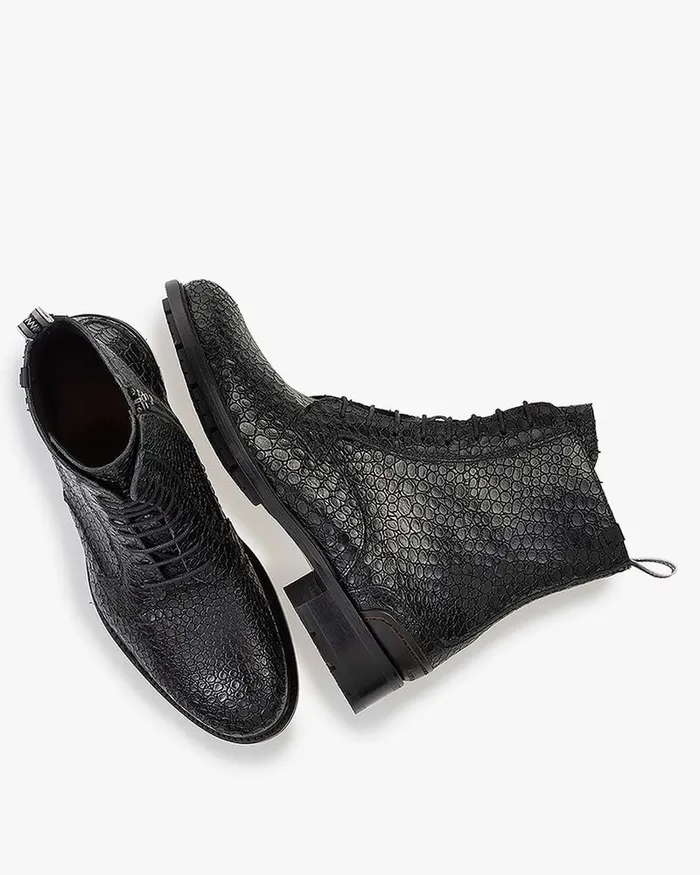 Ankle Boots Women Floris Van Bommel Irisi 0119 Printed Leather